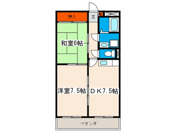 ル・クレール三篠の物件間取画像